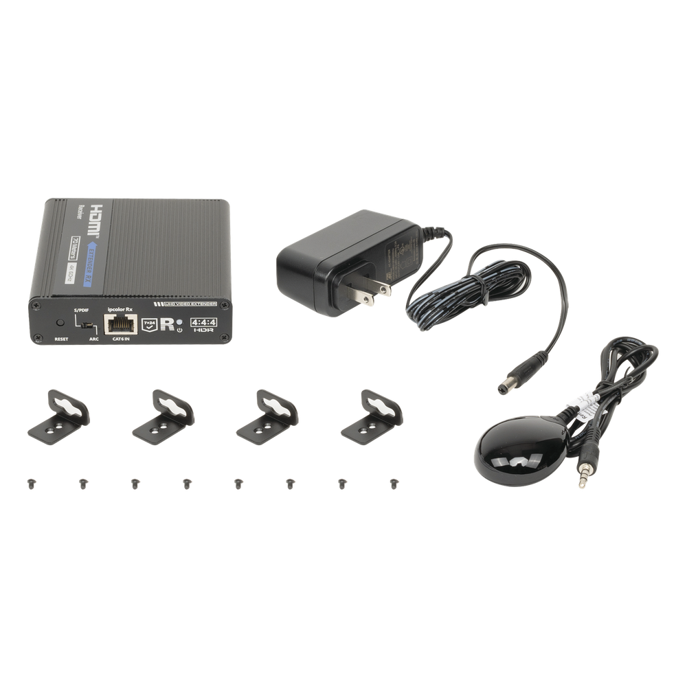 Receptor Compatible para Kits TT- 676 / 4K@60Hz con IR / Distancia de 70 Metros / Conexión en Cascada de hasta 10 Receptores con TT676.