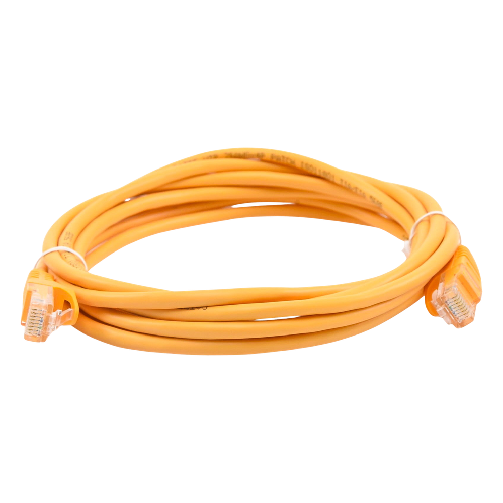 Cable de Parcheo UTP Cat5e - 3.0 Metros (9.84 Pies) - Amarillo