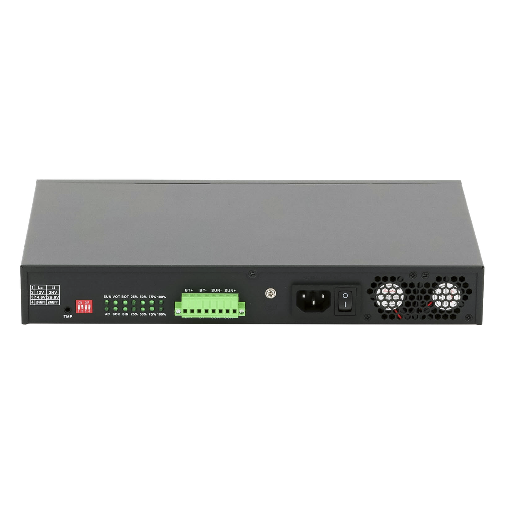 Switch Administrable Capa 2 de 8 puertos 10/100/1000 PoE af/at + 2 x SFP Gigabit, con respaldo para energía solar