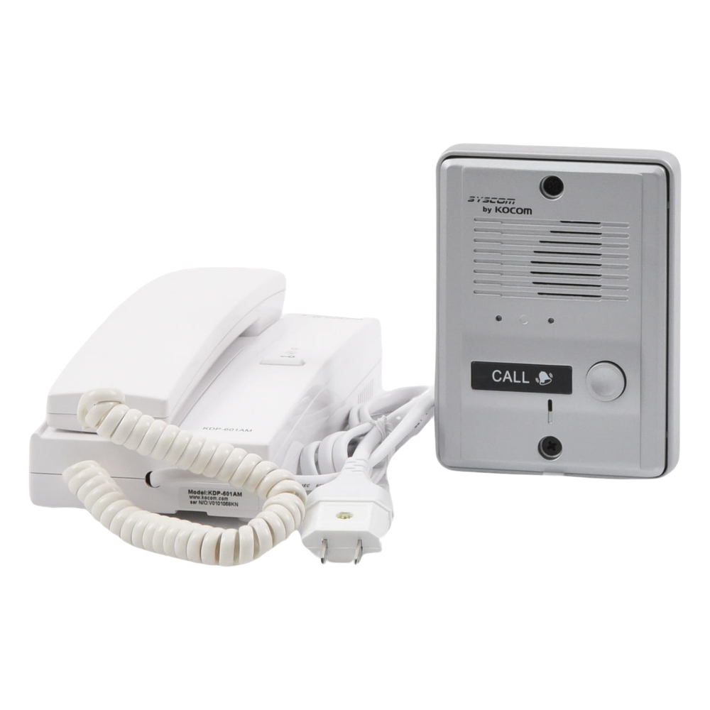 Kit de audio portero con un auricular (expandible hasta 3 auriculares)
