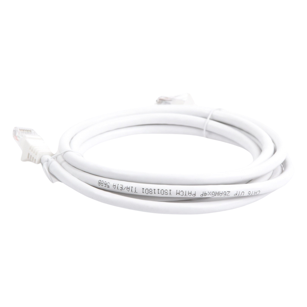 Cable de Parcheo UTP Cat6 - 2 Metros (6.56 Pies) - Blanco