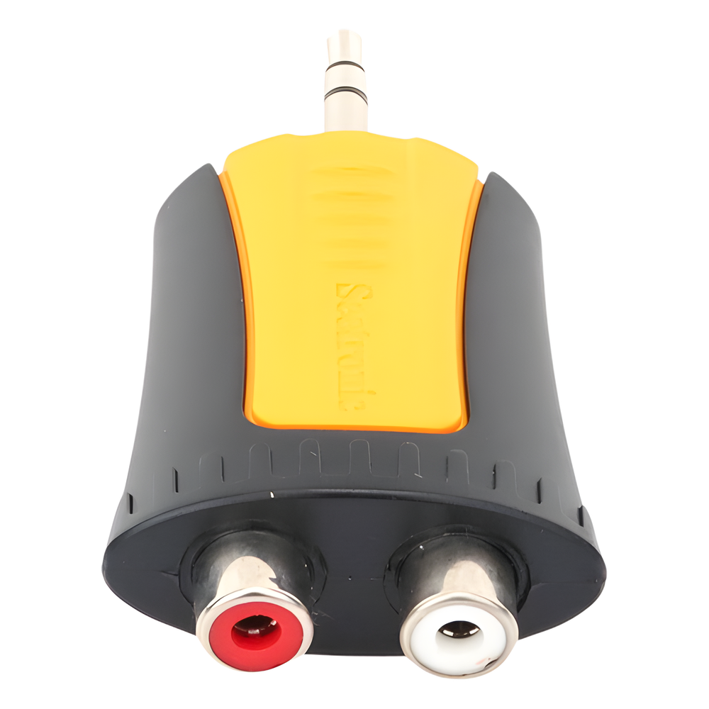 Conector Estéreo | 3.5 mm - 2 x conector Hembra RCA | Adaptador de Carcasa de Plástico