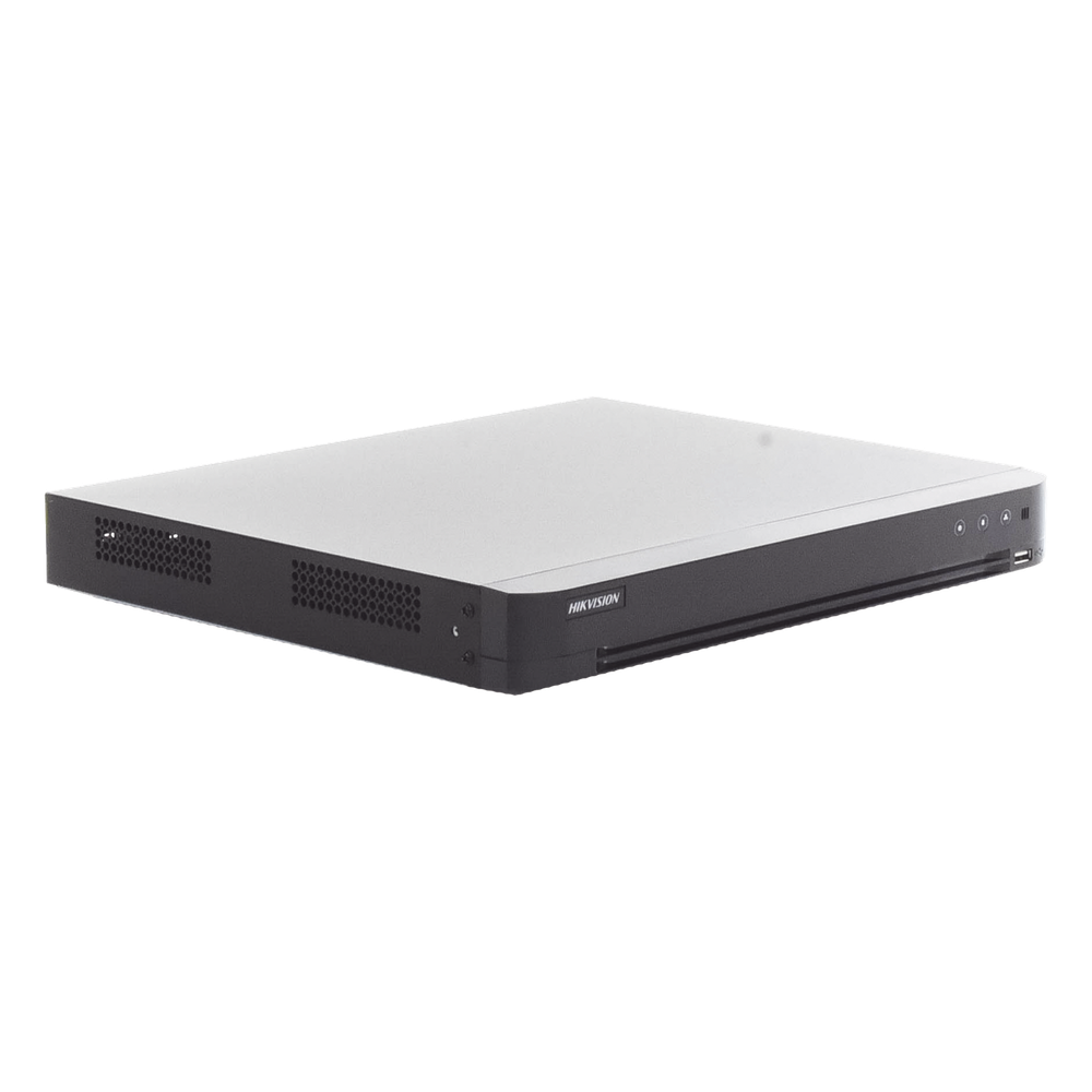 DVR 32 Canales TurboHD + 2 Canales IP / 2 Megapixel (1080p) Lite / Acusense (Evita Falsas Alarmas) / Audio por Coaxitron / H.265+ / Salida de Video en Full HD