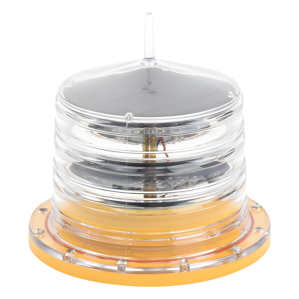 Estrobo led para Obstrucción Autónoma con Led Color Rojo con Panel Solar (Luz Fija o Estroboscópica configurable) / No incluye montaje