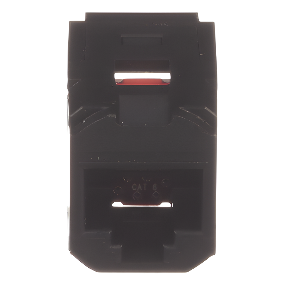 Módulo Acoplador RJ45 a RJ45, Mini-Com, Categoría 6, Color Negro