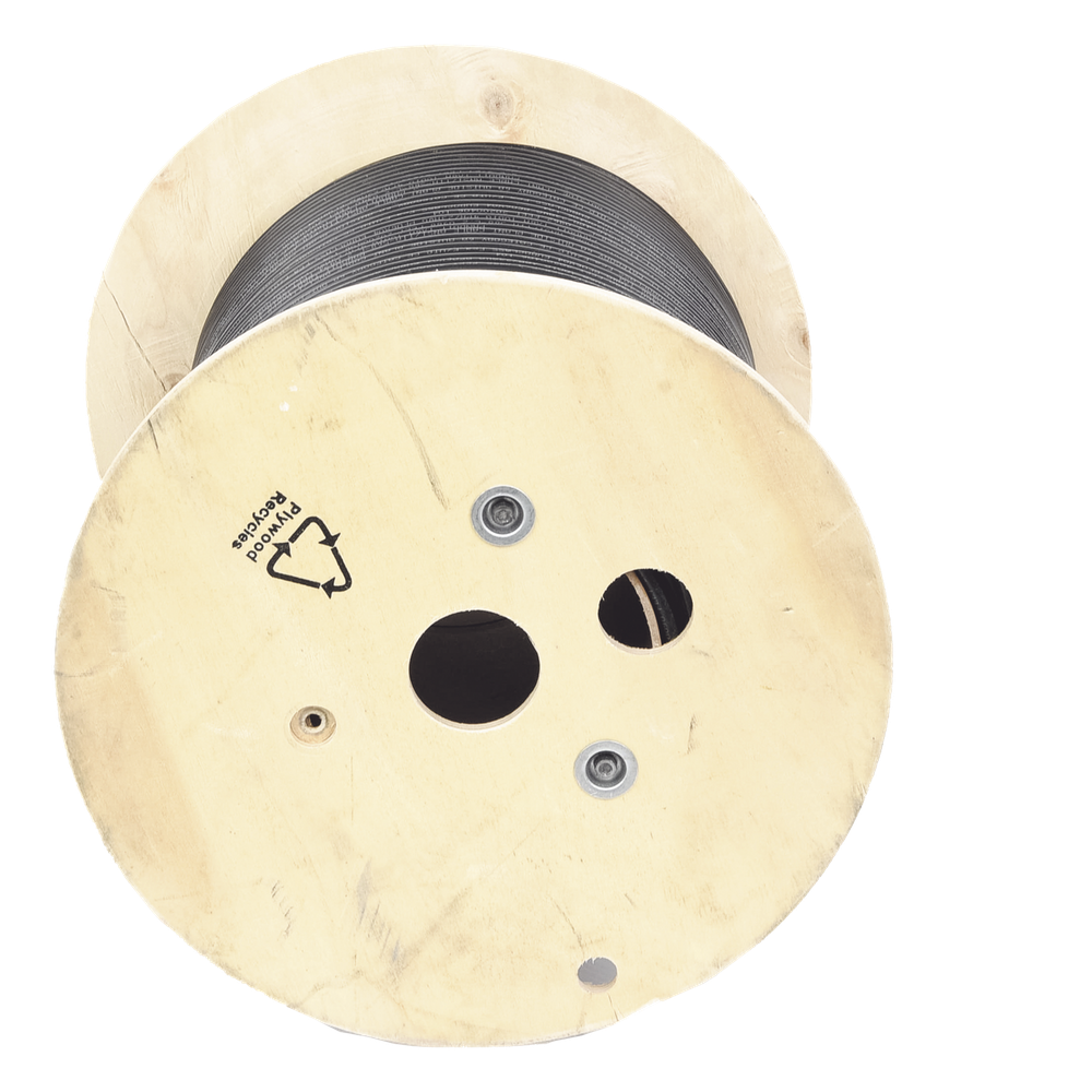 Bobina de Cable Planta Externa con Gel, de 4 Pares, Cat6A, Blindado F/UTP, Color Negro, 305 Metros (1000 Pies)