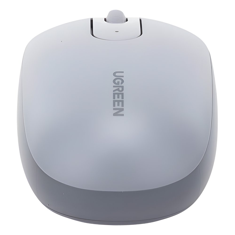 Mouse Inalámbrico 2.4G 800/1200/1600/2400 DPI | Función de 3 botones | Alcance 10m | Silencioso | Ergonómico | Anti-caída y Anti-interferencias | Batería Alcalina AA incluida | Color Grey.