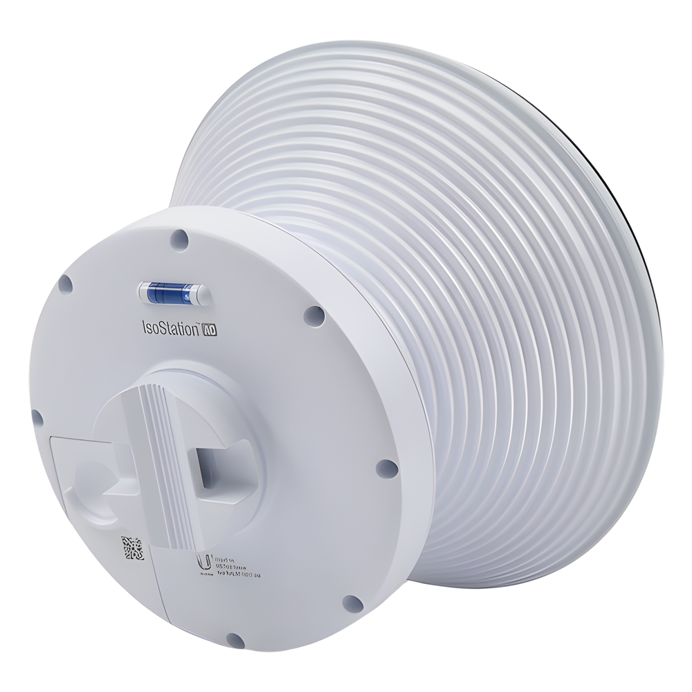 IsoStation airMAX AC hasta 450 Mbps, 5 GHz (5150 - 5875 MHz) con antena sectorial simétrica de 45 grados de 14 dBi, inmunidad al ruido mejorada