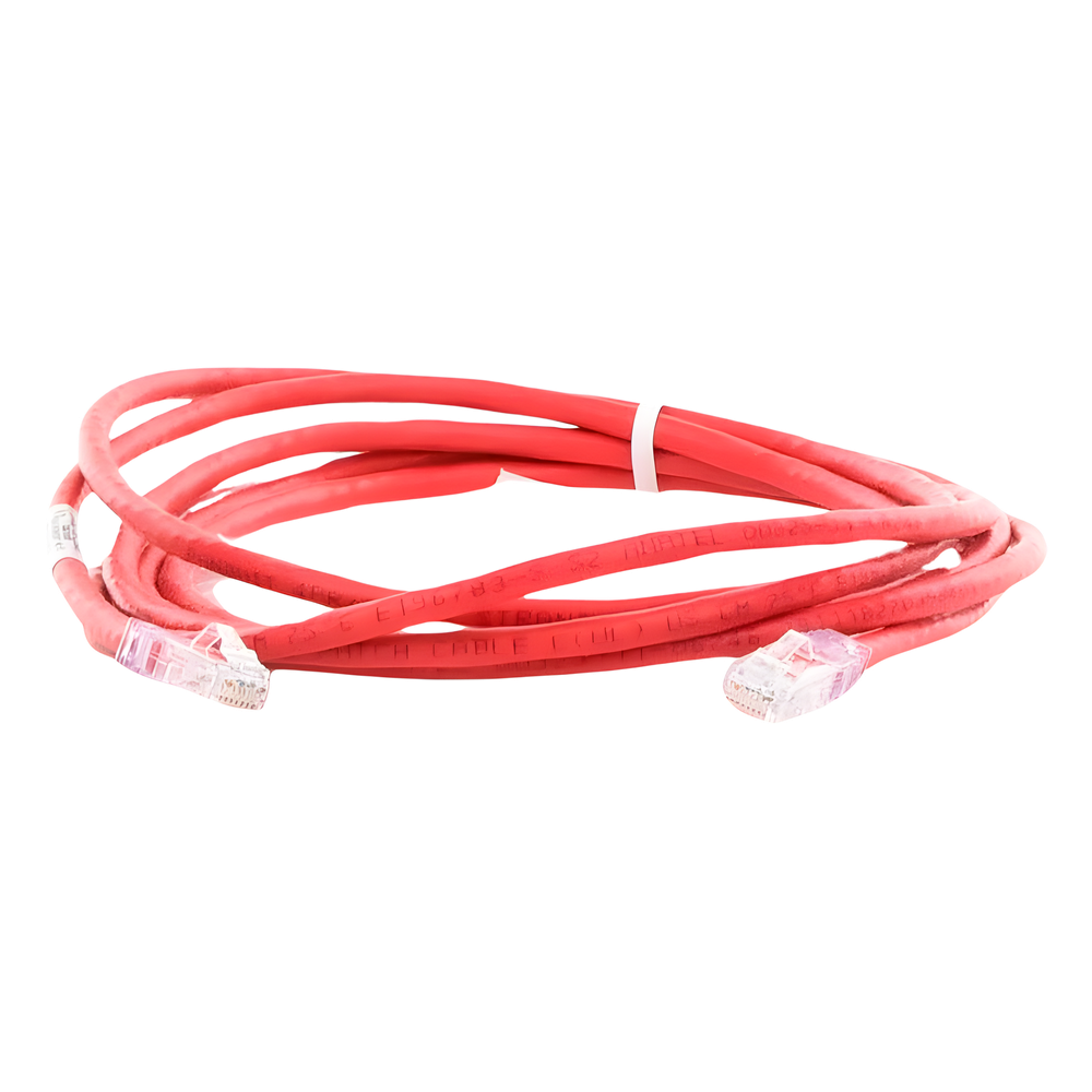 Cable de Parcheo UTP Categoría 6, con Plug Modular en Cada Extremo - 3 Metros (9.84 Pies) - Rojo
