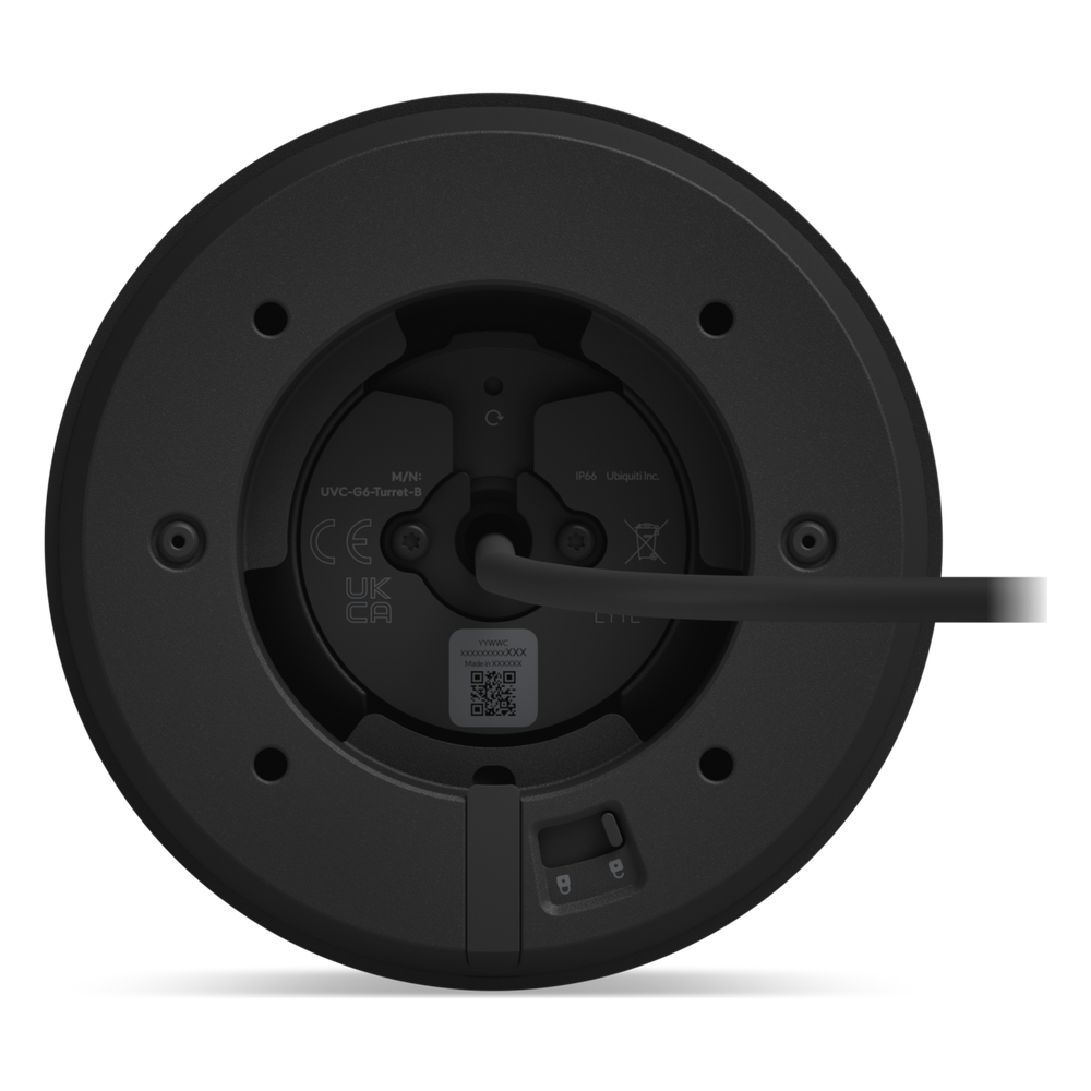 Cámara de Seguridad Turret Color Negro / Alimentación PoE/ Resistente a Manipulaciones IK04/ Sensor de Imagen 1/1.8" 8MP/ Ajuste Manual 3 Ejes