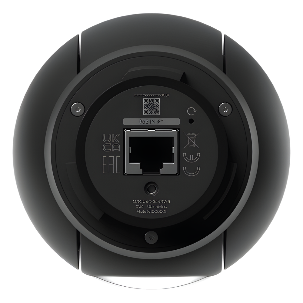 Camara UniFi G5 PTZ Resolución 2K (4MPX), Control de Giro e Inclinación, Zoom Óptico 2X, Visión Noctura IR 20 m, Apta para Exterior, PoE+, Color Negro