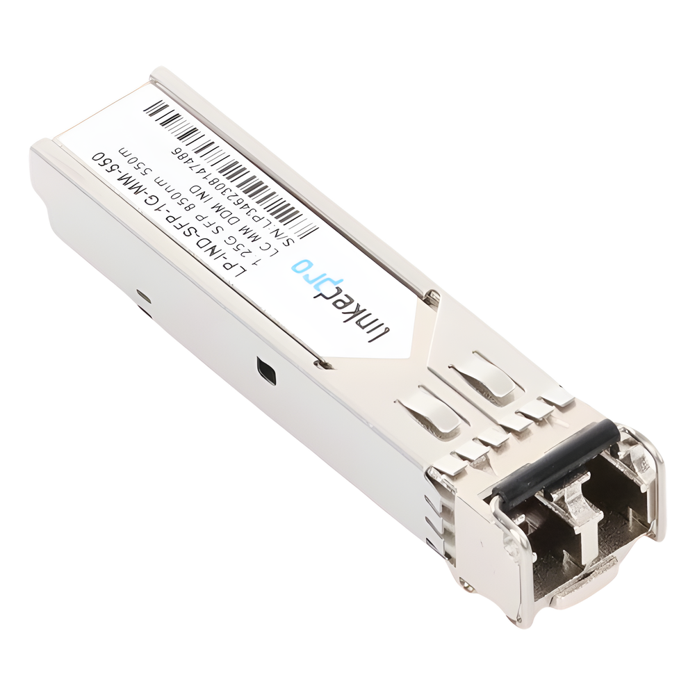 Transceptor Óptico Industrial SFP (Mini-Gbic) / Multimodo 850 nm / 1.25 Gbps / 1000BASE-SX / Conectores LC/UPC Dúplex / DDM / Hasta 550 m