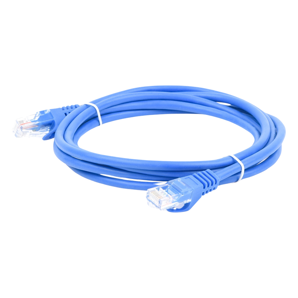 Cable de Parcheo UTP Cat5e - 2 Metros (6.56 Pies) - Azul