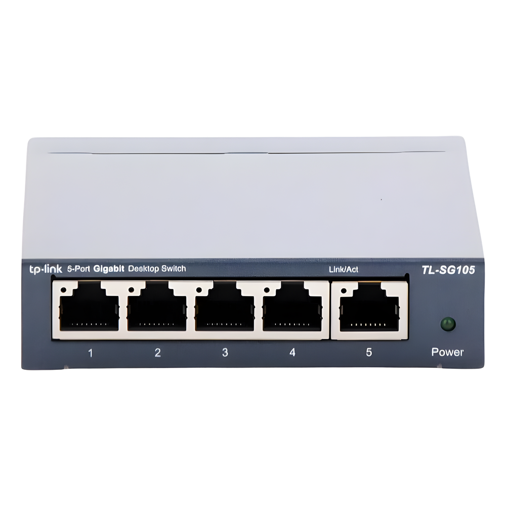 Switch Gigabit no administrable de 5 puertos 10/100/1000 Mbps