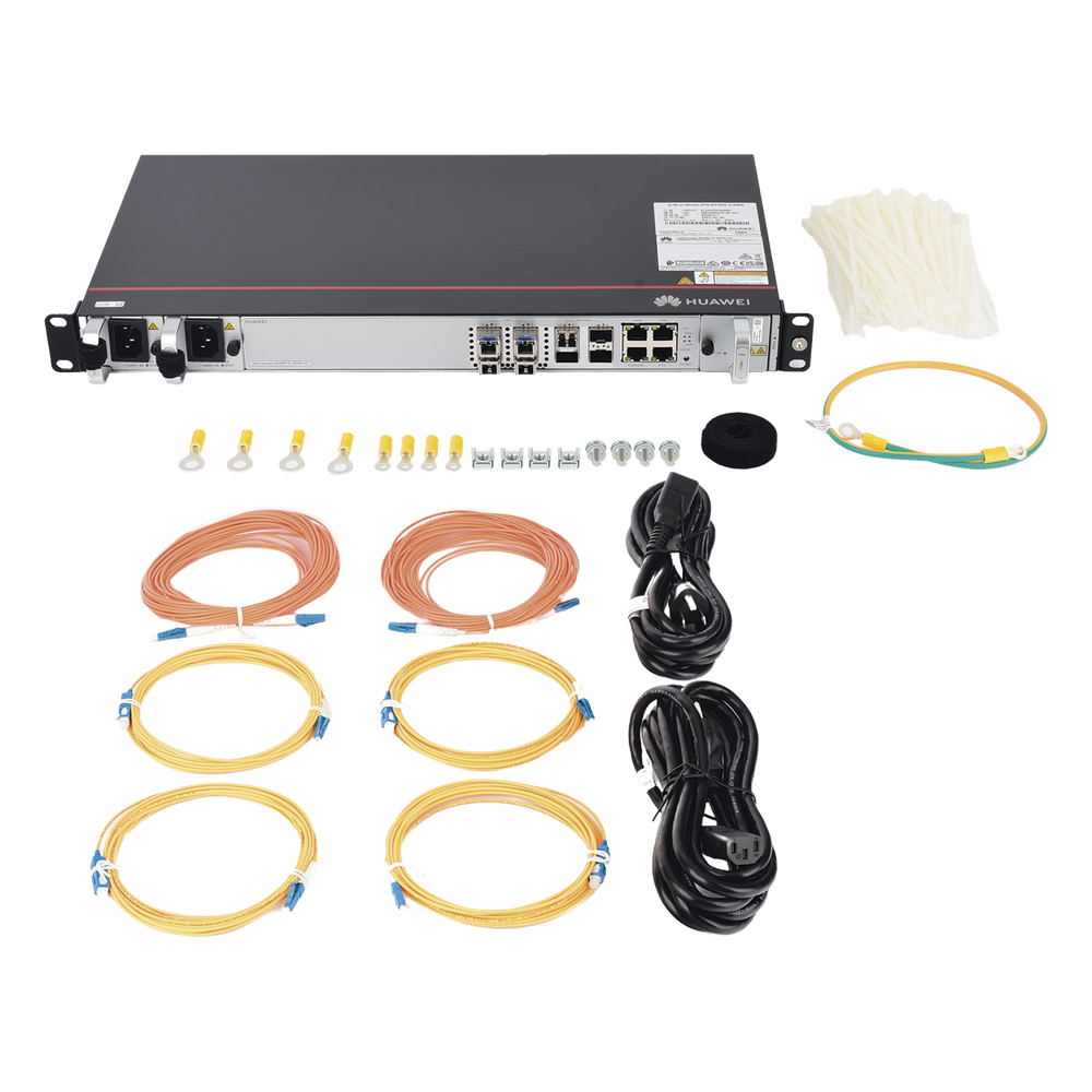 OLT GPON OptiXAccess 4 Puertos con Módulos C+, 4 Puertos Uplink (10GE/GE), Hasta 256 ONTs, 2 Fuentes de Alimentación AC, 1 UR