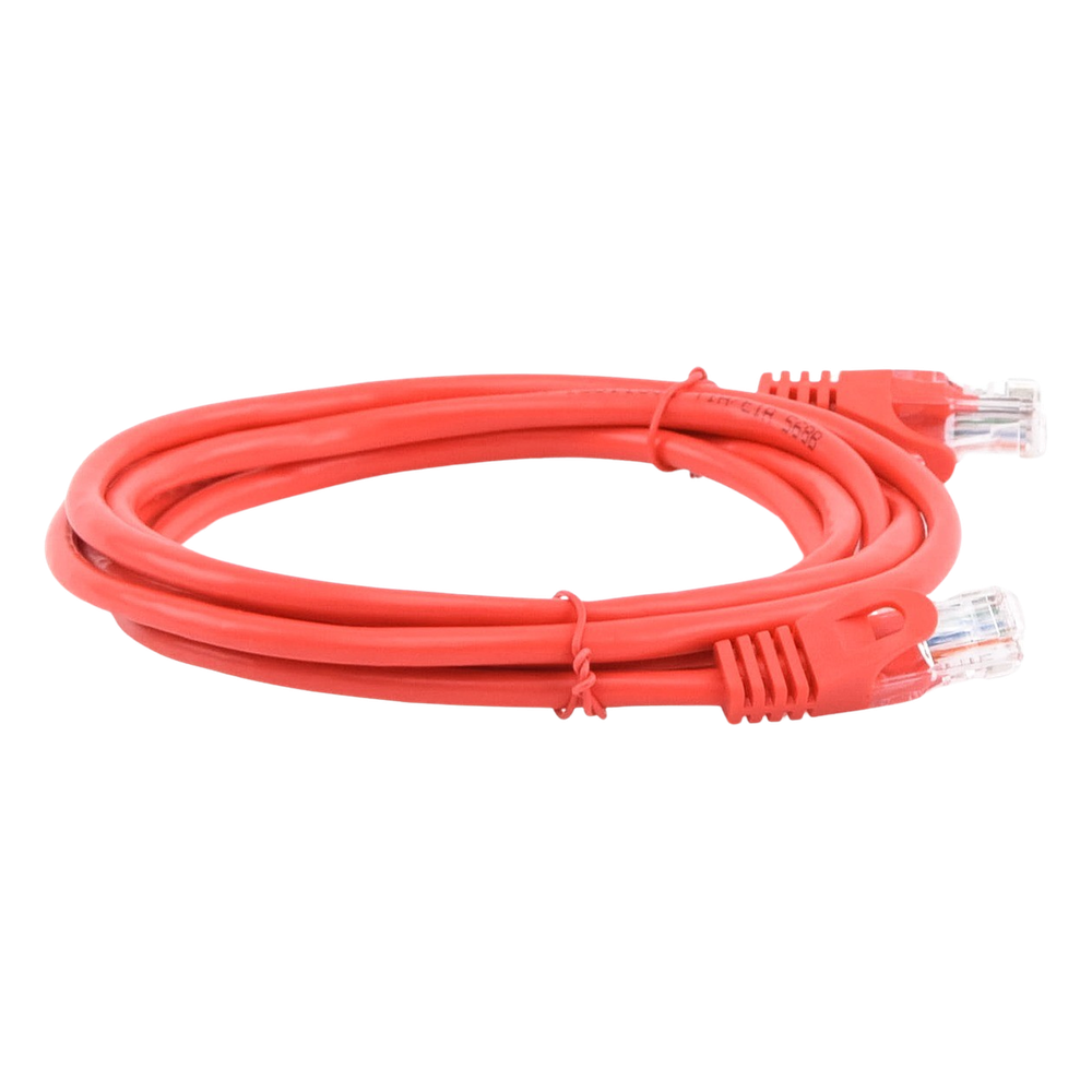 Cable de Parcheo UTP Cat5e - 2.0 Metros (6.56 Pies) - Rojo