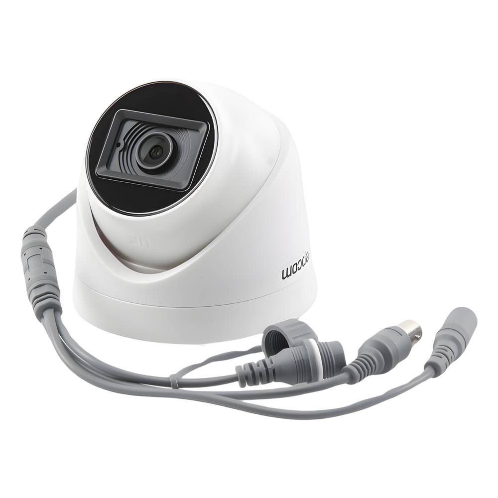 AUDIO POR COAXITRON / Domo TURBOHD 2 Megapixel (1080p) / Gran Angular 106° / Lente 2.8 mm / 20 mts IR EXIR / Interior / 4 Tecnologías / dWDR