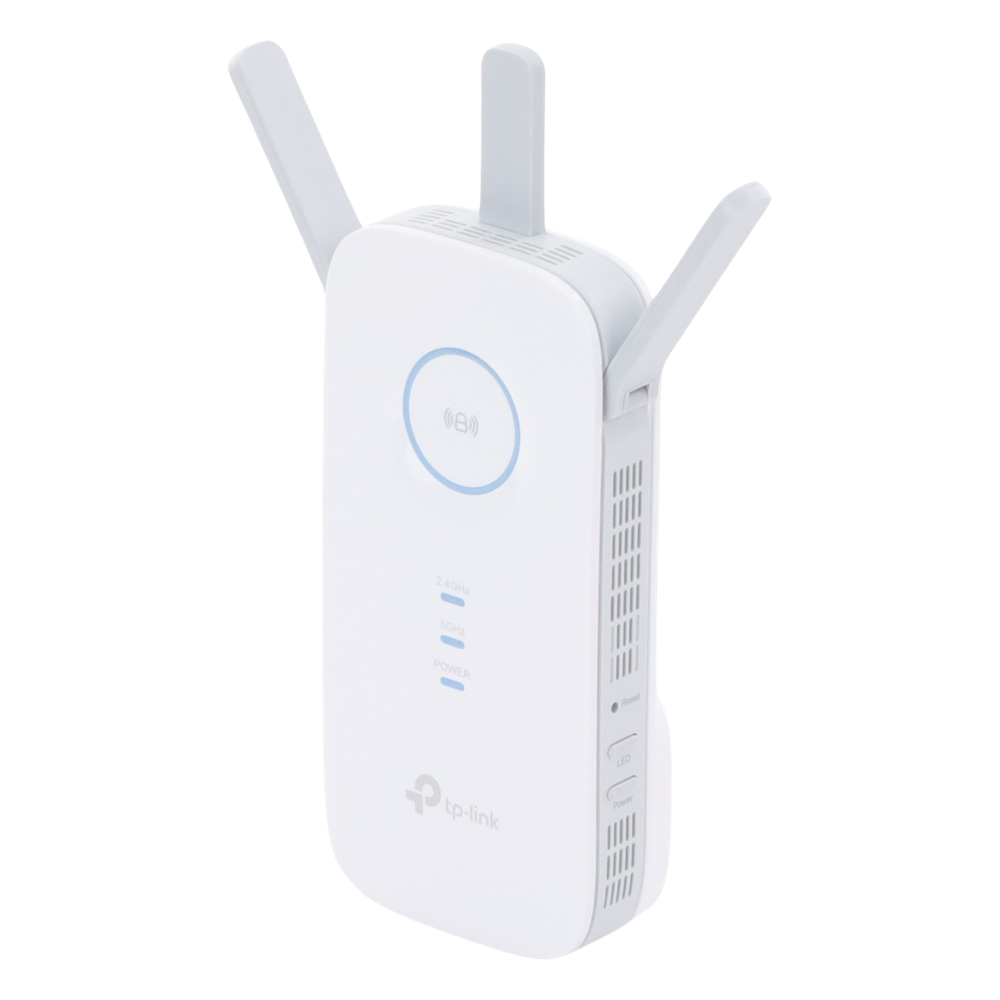 Repetidor / Extensor de Cobertura WiFi AC, 1750 Mbps, doble banda 2.4 GHz y 5 GHz, con 1 puerto 10/100/1000 Mbps, 3 antenas externas