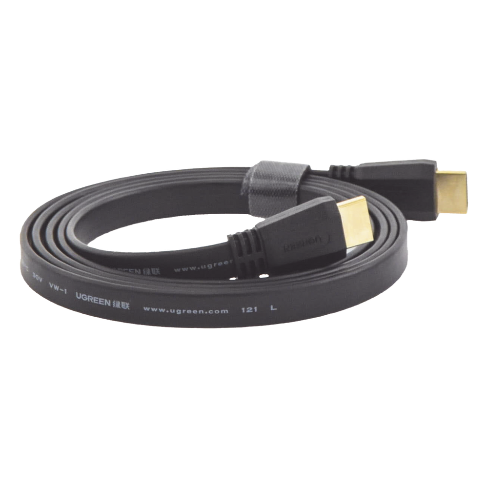 Cable HDMI 2.0 Plano de 1.5 Metros (4.92 Pies) / 4K@60Hz / HDR / 3D / HEC (Canal Ethernet HDMI) / ARC (Canal de Retorno de Audio / Color Profundo de 48 Bits / Audio de 32 Canales / HDCP / Audio Dolby True HD 7.1 / 18 Gbps / EstaÑado y Triple Blindaje / A