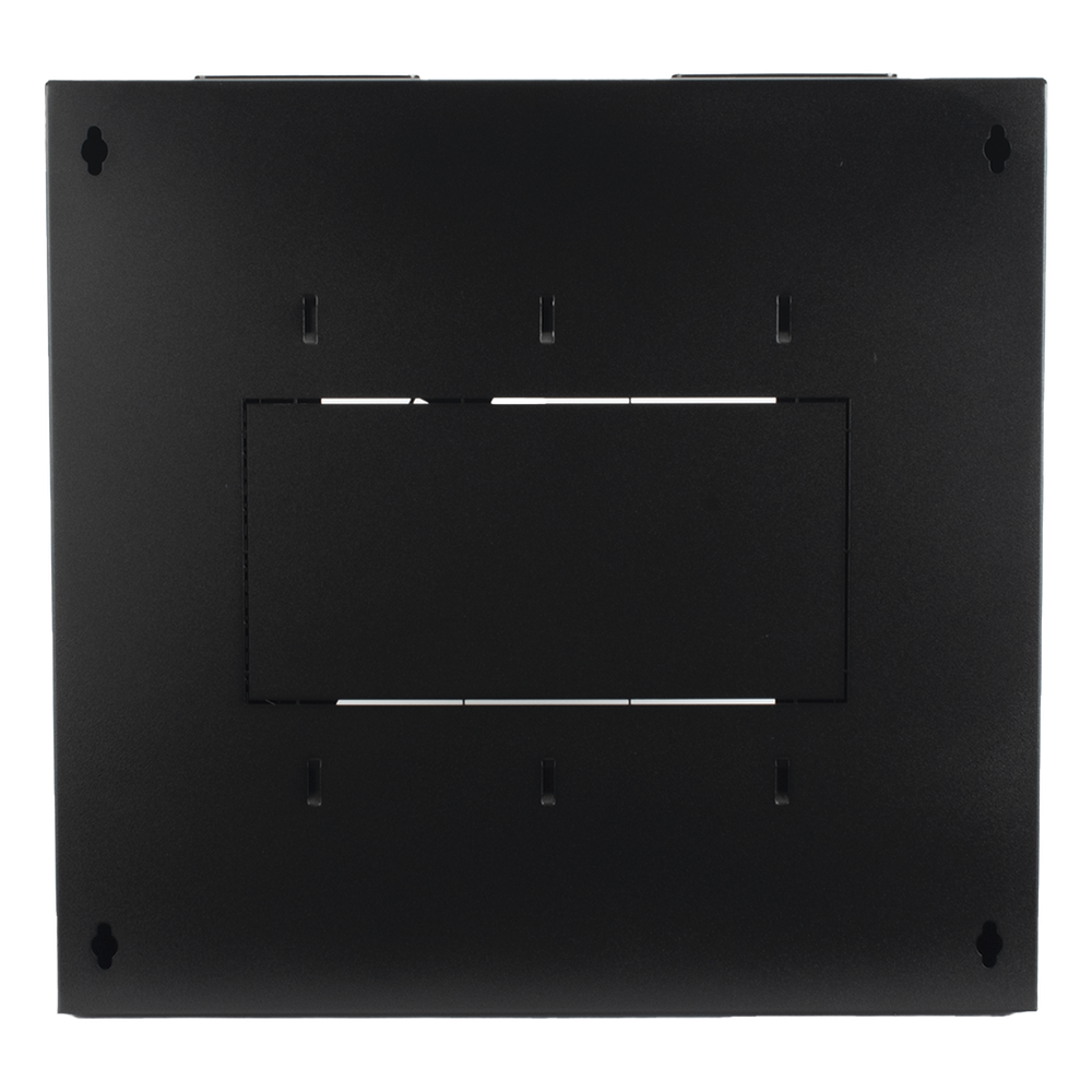 Gabinete Abatible de Pared (Con Marco Trasero) con Rack 19" de 12 Unidades. Ventana de Cristal Templado.