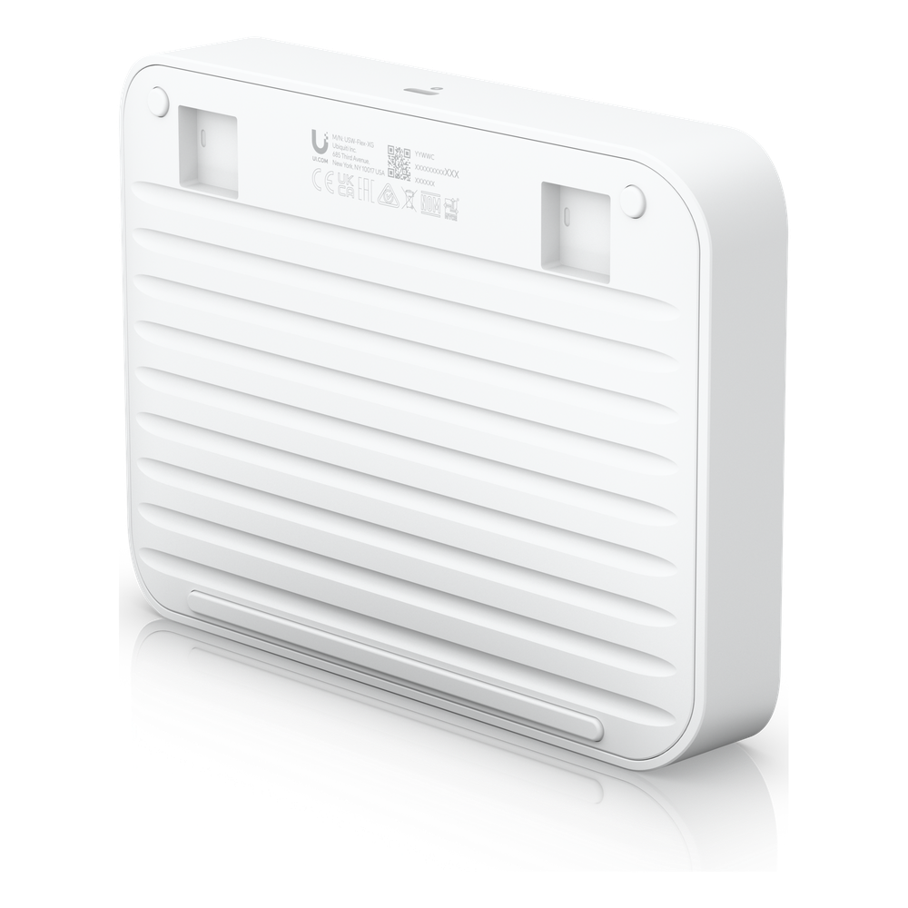 USW Flex XG Switch Capa 2, Compacto de 4 Puertos 10GbE, Puede ser Alimentado por un Puerto GbE PoE+ o con un Adaptador 5 Vcc USB-C