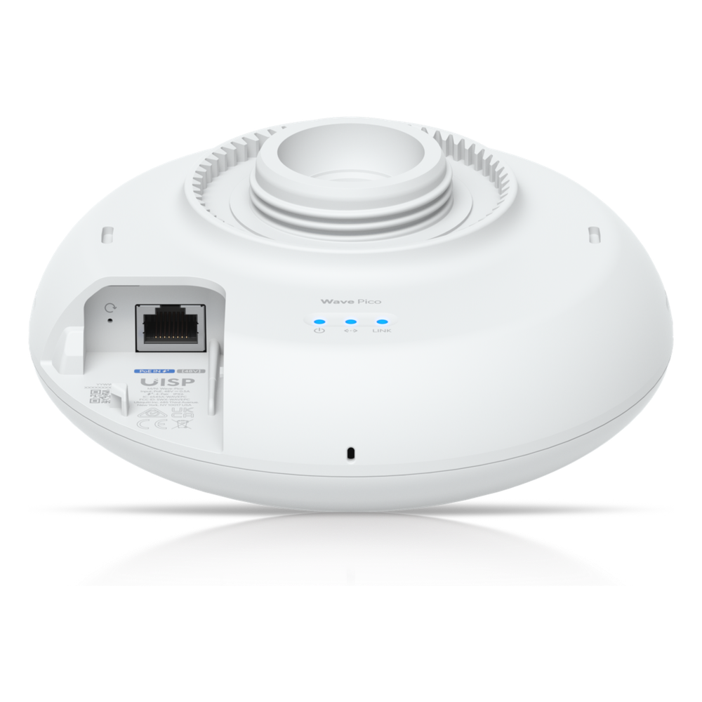 Ubiquiti UISP Wave Pico / Radio Ideal para PtP o Cliente de un PtMP en 60 GHz, 2 Gbps, Respaldo 5 GHz WiFi 6, GPS, IPX6