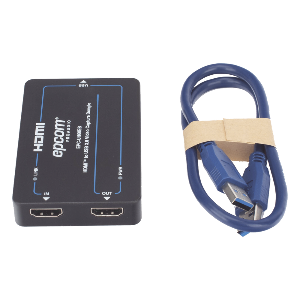 Adaptador de Captura de Video HDMI a USB 3.0 | 4K60 HDMI Entrada | 1080p60 USB Salida | HDCP 2.2 | 18 Gbps Ancho de Banda | Plug and Play | Compatible Windows Linux macOS