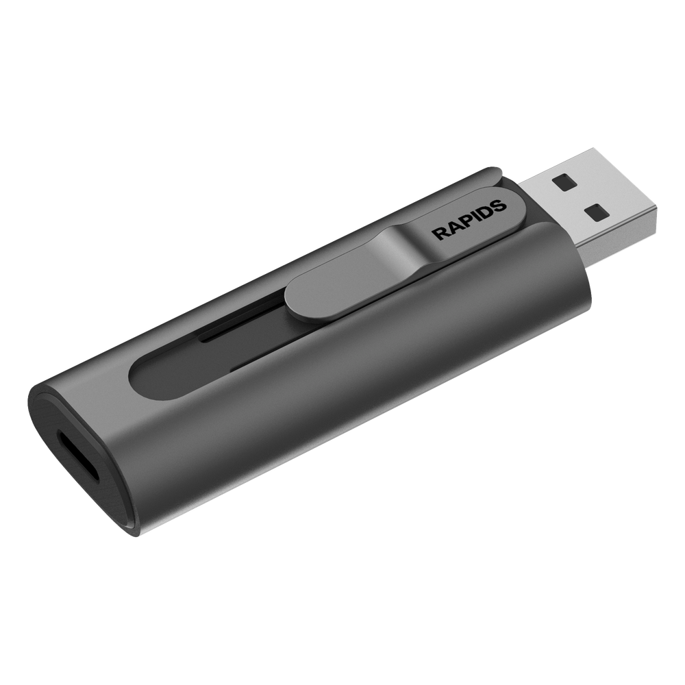 Memoria USB Dual SSD / 256 GB / USB-C y USB-A / 560 MB/s Lectura / OTG / Aleación de Aluminio