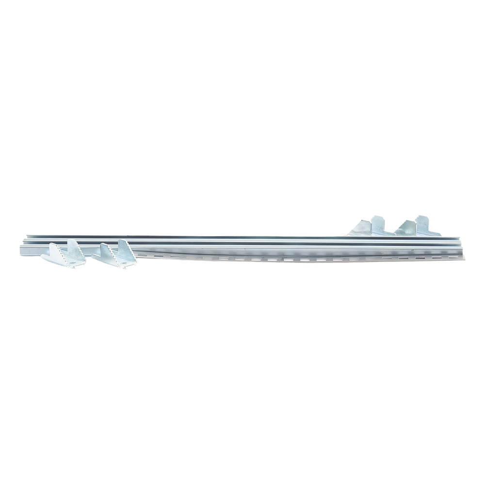 Juego de 2 Herrajes Metálicos para Fijación de Gabinetes Línea PST de 60 cm de ancho. Aplicable en Poste Cuadrado o Redondo.