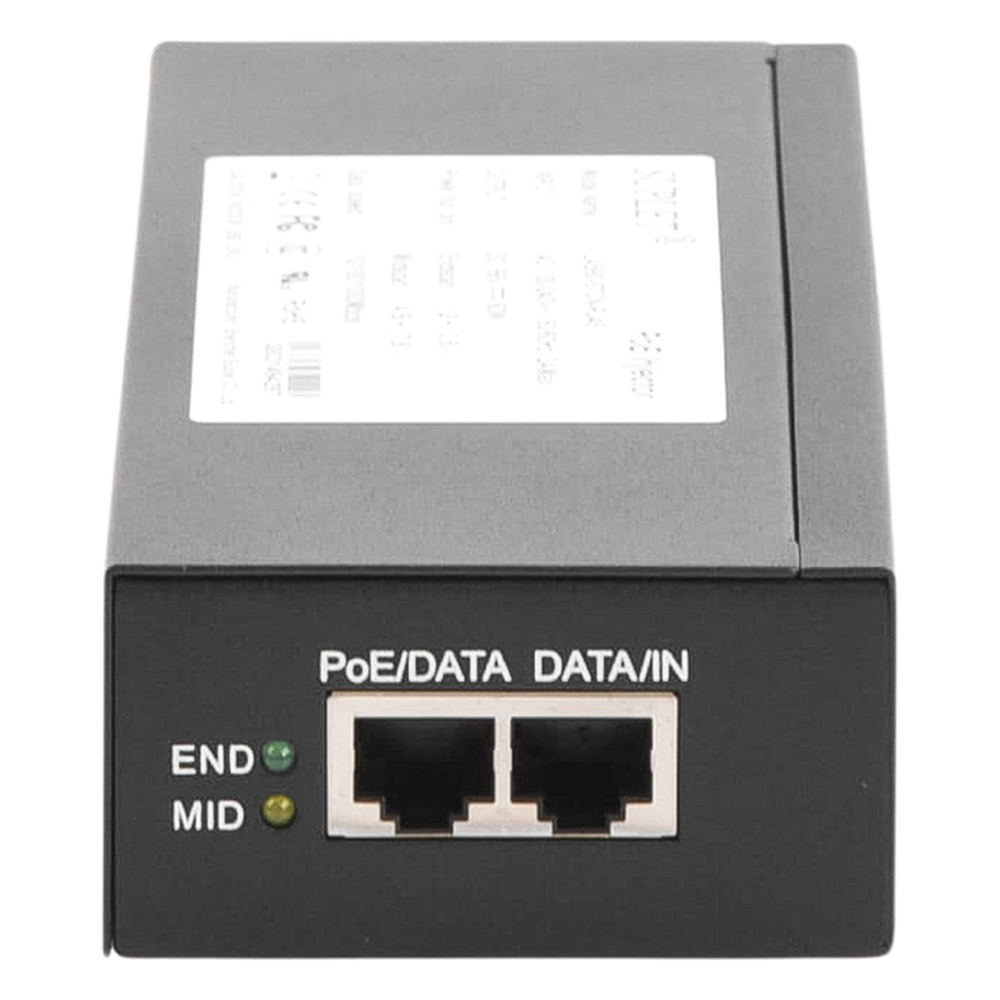 Inyector Super Hi-PoE / 56 Vcc / 60 Watts / Para Domos HIKVISION PTZ / IP (-AE / DE) / Soporta 802.3 af / at / Para Aplicaciones de CCTV