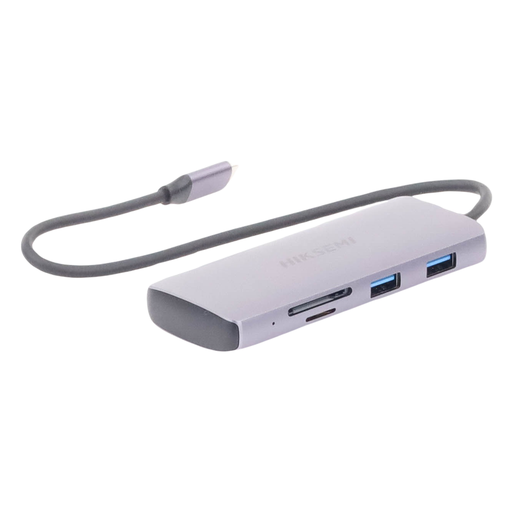 Hub USB-C 8 en 1 / HDMI 4K / 3x USB 3.0 + 1x USB 2.0 / SD + Micro SD / PD 100W / Aleación de Aluminio