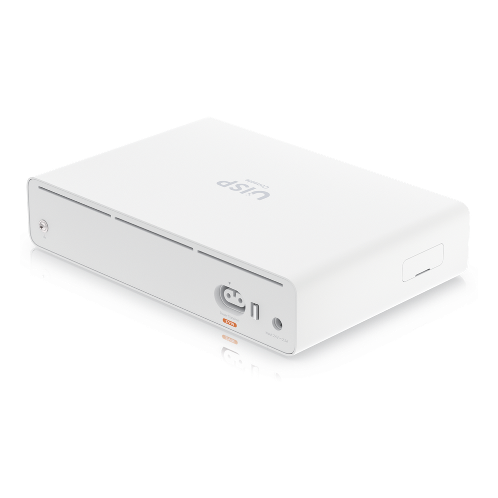 Consola UISP de Ubiquiti / Gateway y Switch de Red Gigabit / Controlador con Plataforma UISP para gestión remota de WISP (airMAX, airFiber, uFiber, LTU, edgeMAX, airCube) / 128 GB SSD / (1) WAN 1GbE / (1) WAN SFP+10G / (8) puertos LAN GbE RJ45