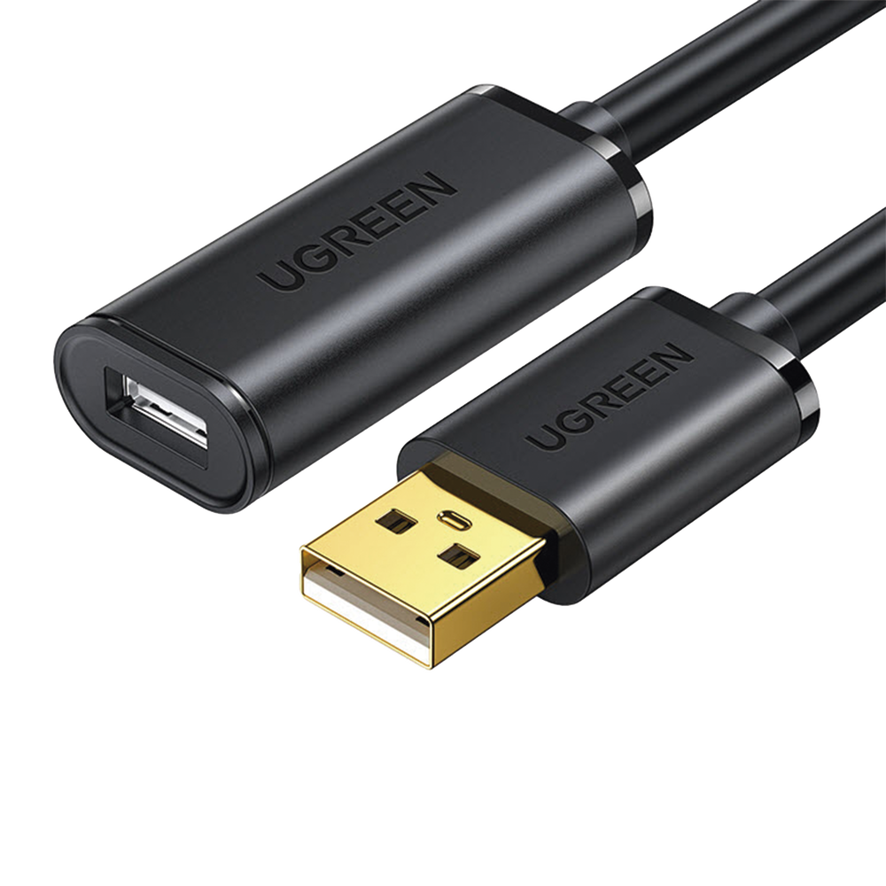 Cable de Extensión Activo USB 2.0 / 10 Metros / Macho-Hembra / Booster individual FE1.1S incorporado / Velocidad de hasta 480 Mbps / Ideal para impresoras, consolas , Webcam, etc.