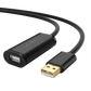 Cable de Extensión Activo USB 2.0 / 10 Metros / Macho-Hembra / Booster individual FE1.1S incorporado / Velocidad de hasta 480 Mbps / Ideal para impresoras, consolas , Webcam, etc.