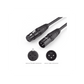 Cable para Micrófono XLR Tipo Canon Macho a Hembra | 5 Metros Plug & Play | Anti interferencias | Triple Blindaje | Alta Calidad | Color Negro