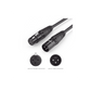 Cable para Micrófono XLR Tipo Canon Macho a Hembra / 10 Metros / Plug & Play / Antiinterferencias / Triple Blindaje / Alta Calidad / Color Negro