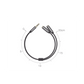 Cable Adaptador/Divisor de Audio de 3.5mm Macho a 2 Terminales de 3.5mm Hembra / 25 cm de Longitud / Cable TPE / Color Negro