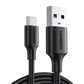 Cable USB-A a USB-C | 2 Metros | Carga y Sincronización de Datos | Carga Rápida 60W | Datos 5 Gbps | QC 3.0/2.0 | FPC | AFC | Protección Integrada | Duradero y Flexible| Caja ABS | Cubierta de TPE | Color Negro.