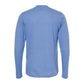 Playera manga larga azul cielo jaspeado - espalda