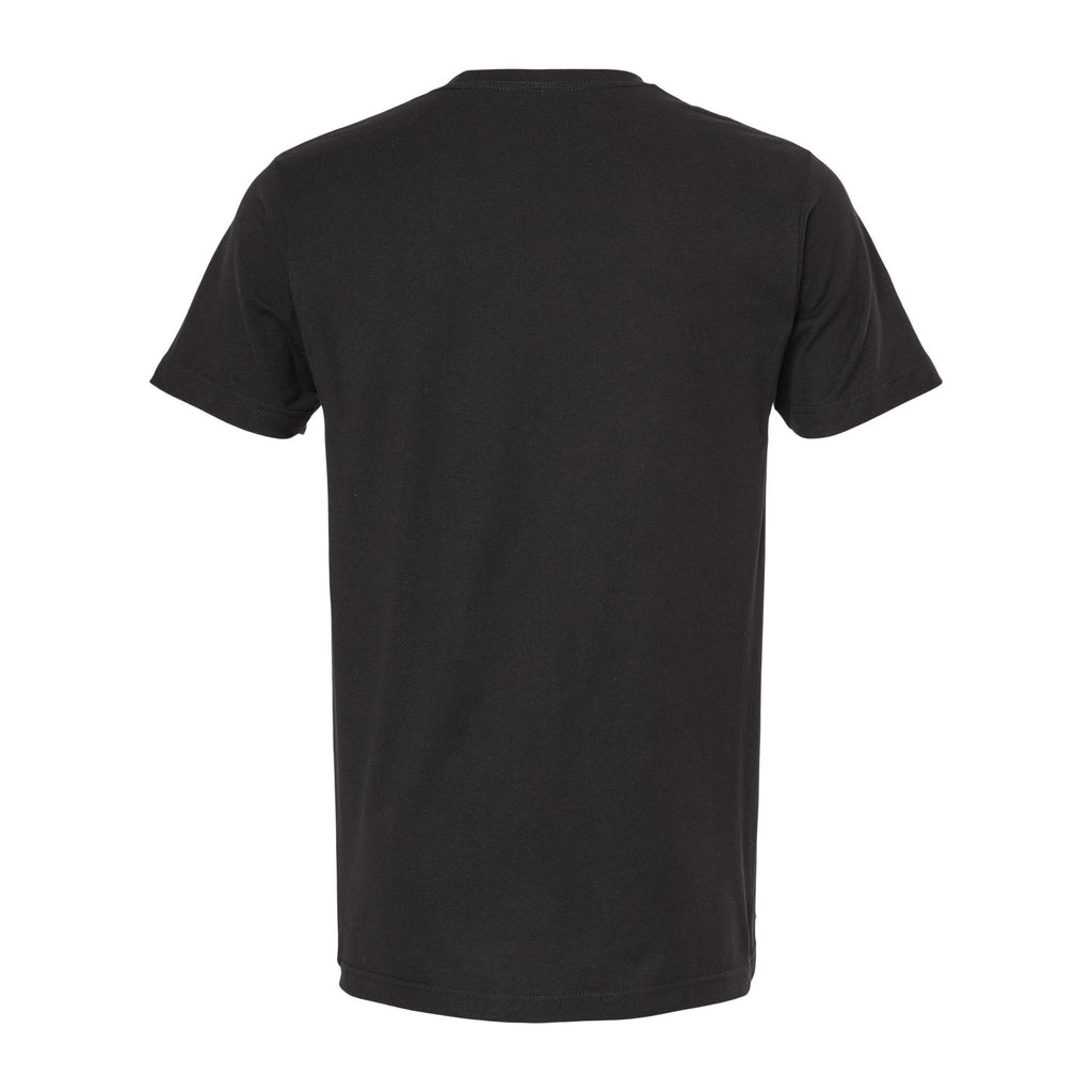 Playera negra personalizable, vista posterior