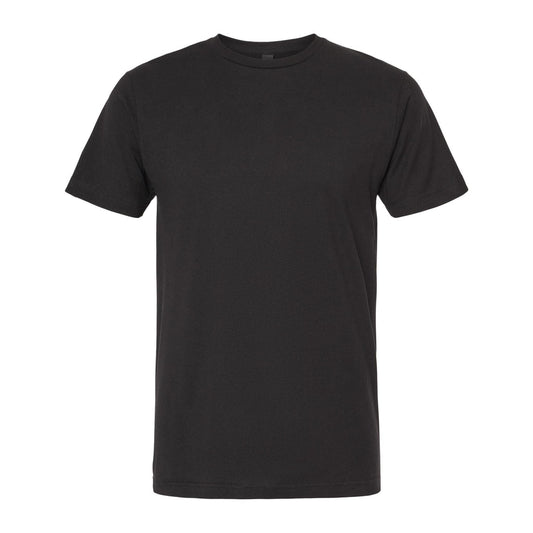 Playera negra personalizable, vista frontal detalle