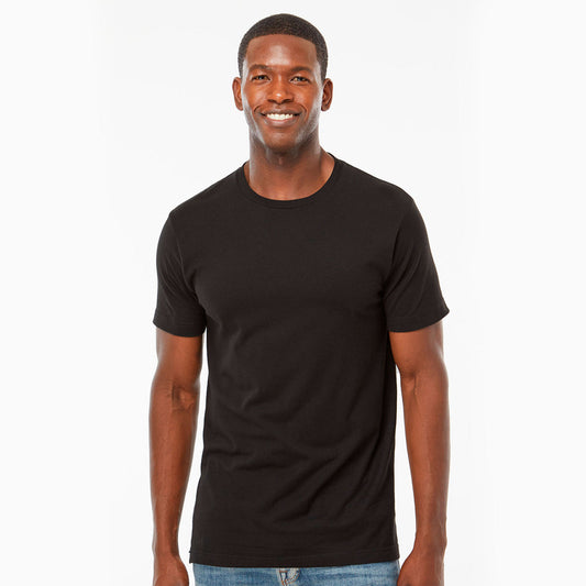 Playera negra personalizable, vista frontal