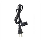 Cable de Alimentación Eléctrica para 120-240 Vca / 1 Metro (3.28 Pies) / 2 Clavijas Tipo Americano / Conector en Forma Tipo L