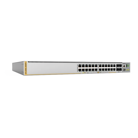 Switch L3 Stackable, 24x 10/100/1000-T PoE+, 4x SFP+, Fuente redundante integradas 740 Watts (TAA compliant version)