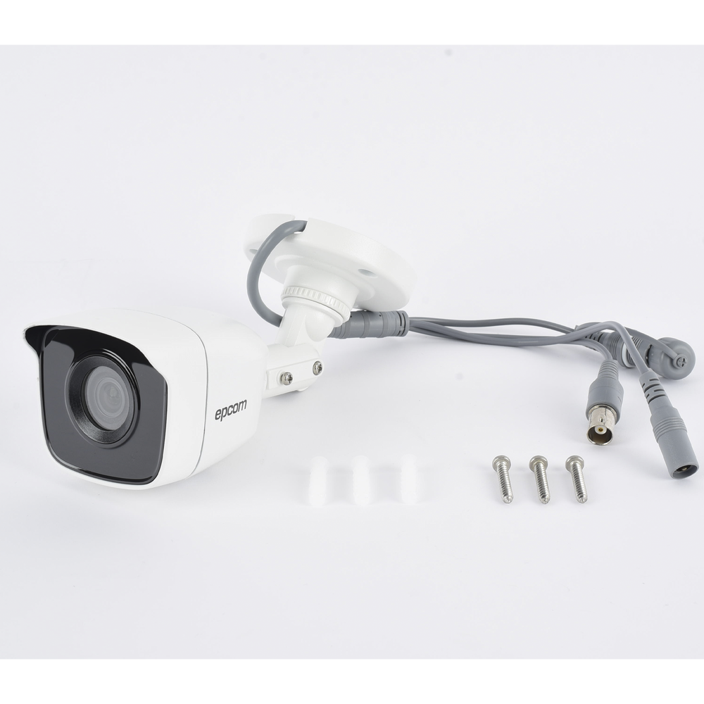 Bala TURBOHD 5 Megapíxel / Lente 2.8mm (85° de Visión) / Exterior IP66 / IR EXIR 20 mts / TVI-AHD-CVI-CVBS / Metal