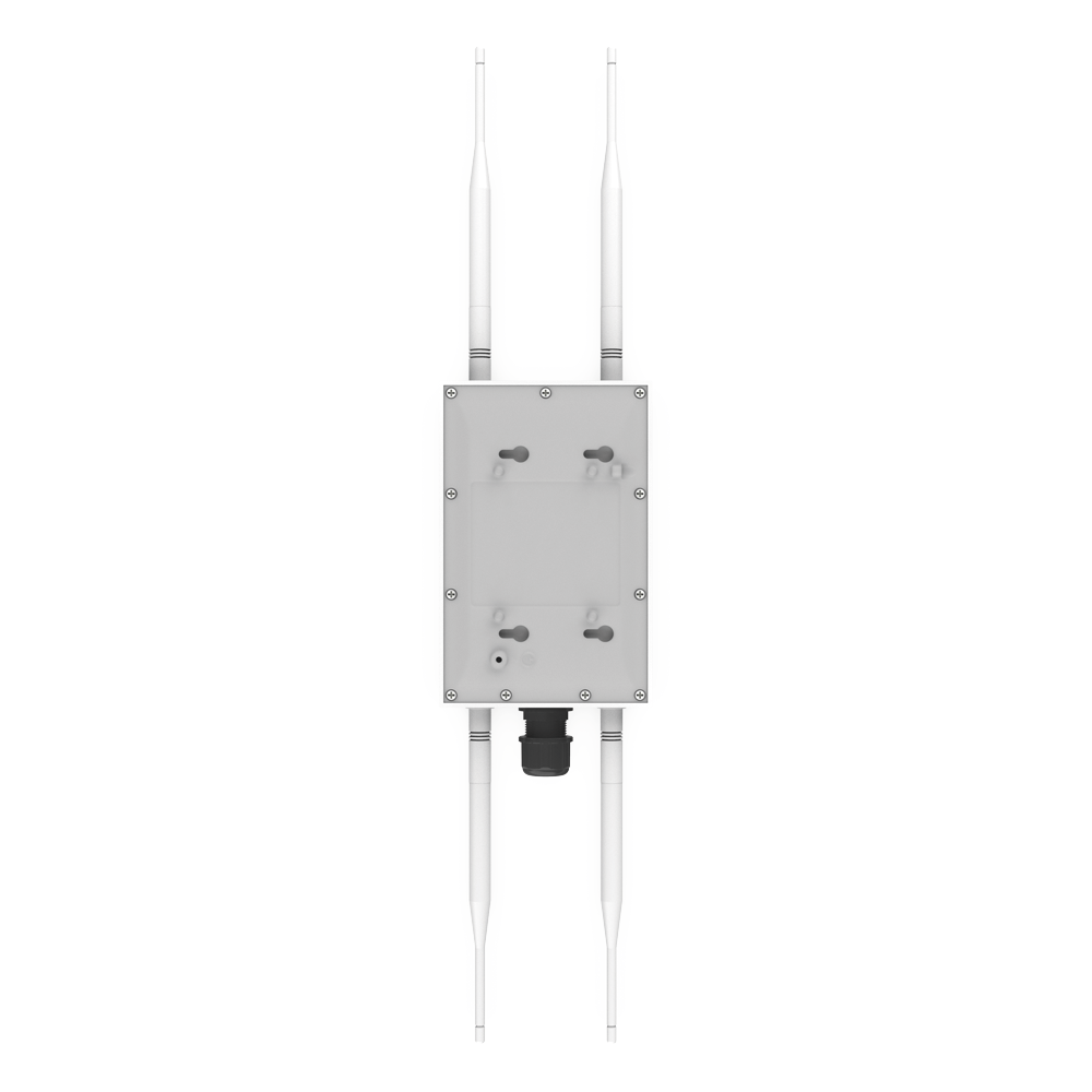 Punto de Acceso Súper WiFi 6 y PTMP para Exterior, Hasta 250 m de Cobertura, Doble Banda Simultanea, 574 Mbps en 2.4 GHz y 1.2 Gbps en 5GHz, 256 Usuarios Concurrentes  por Banda,  Administración en Nube Gratis con INSIGHTS