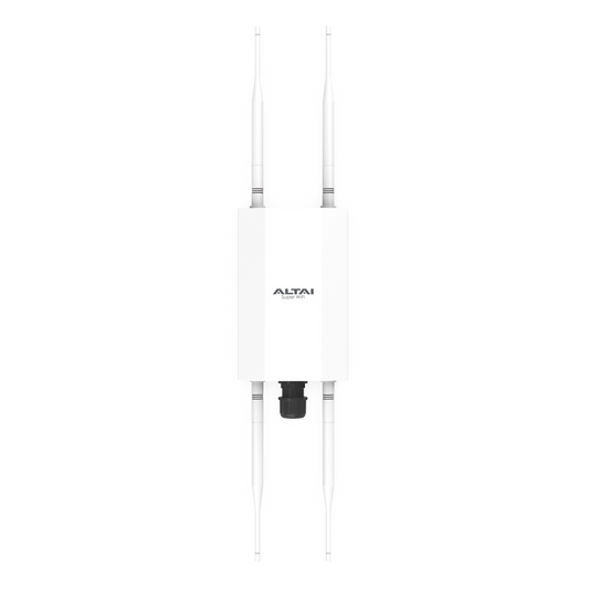 Punto de Acceso Súper WiFi 6 y PTMP para Exterior, Hasta 250 m de Cobertura, Doble Banda Simultanea, 574 Mbps en 2.4 GHz y 1.2 Gbps en 5GHz, 256 Usuarios Concurrentes  por Banda,  Administración en Nube Gratis con INSIGHTS