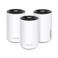 Kit 3 Routers Inalámbricos MESH Interior para Hogar / Doble Banda Wi-Fi 6E AX5400 Mbps / 3 Puerto Gigabit WAN/LAN / 4 Antenas Internas / Administración Mediante la App Deco (iOS, Android) / Protección HomeShield