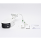 [FlexVu] [PROTECCIÓN ACTIVA] Bala IP Panorámica 8 Megapixel (4K) / 2 Lentes 4 mm (180°) / Imagen a Color 24/7 (ColorVu) / PoE / WDR 130° / IP67 / ACUSENSE / Luz Estroboscópica y Alarma Audible / 40 mts Luz Blanca / Micro SD
