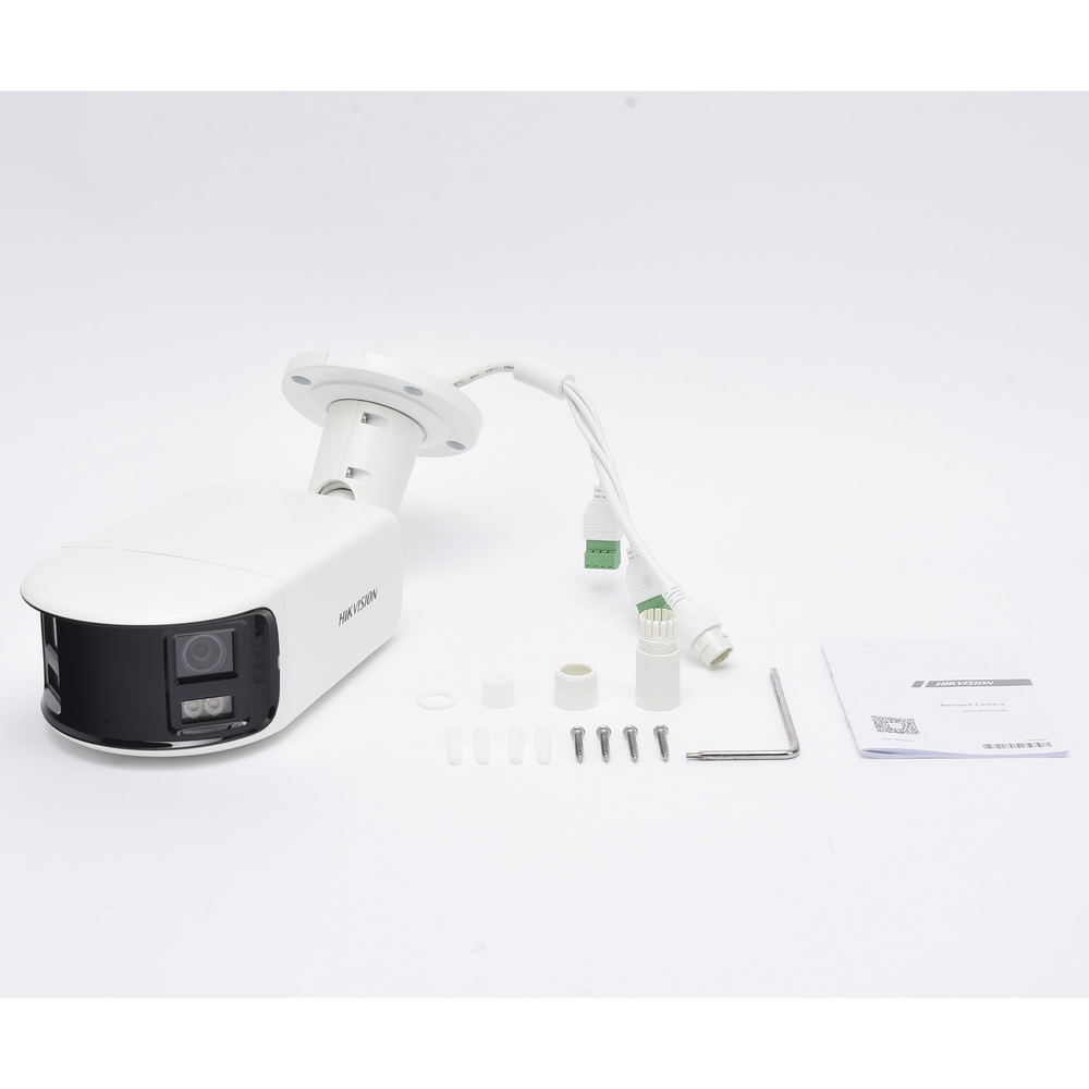[FlexVu] [PROTECCIÓN ACTIVA] Bala IP Panorámica 8 Megapixel (4K) / 2 Lentes 4 mm (180°) / Imagen a Color 24/7 (ColorVu) / PoE / WDR 130° / IP67 / ACUSENSE / Luz Estroboscópica y Alarma Audible / 40 mts Luz Blanca / Micro SD